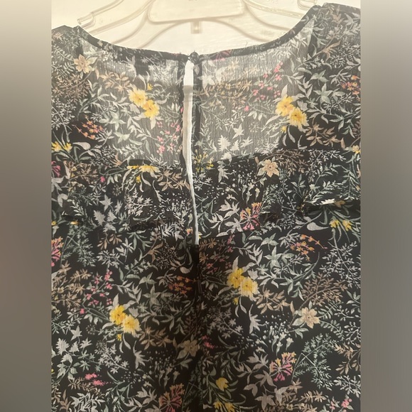 American Eagle Outfitters Floral Ruffled Romper Jumpsuit Sz 12 - Picture 10 of 16